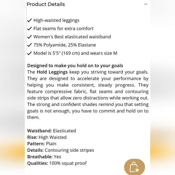 Women's Best - Hold leggings - burnt orange - Picture 7 of 7